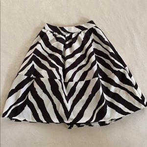 Zebra print Express midi skirt